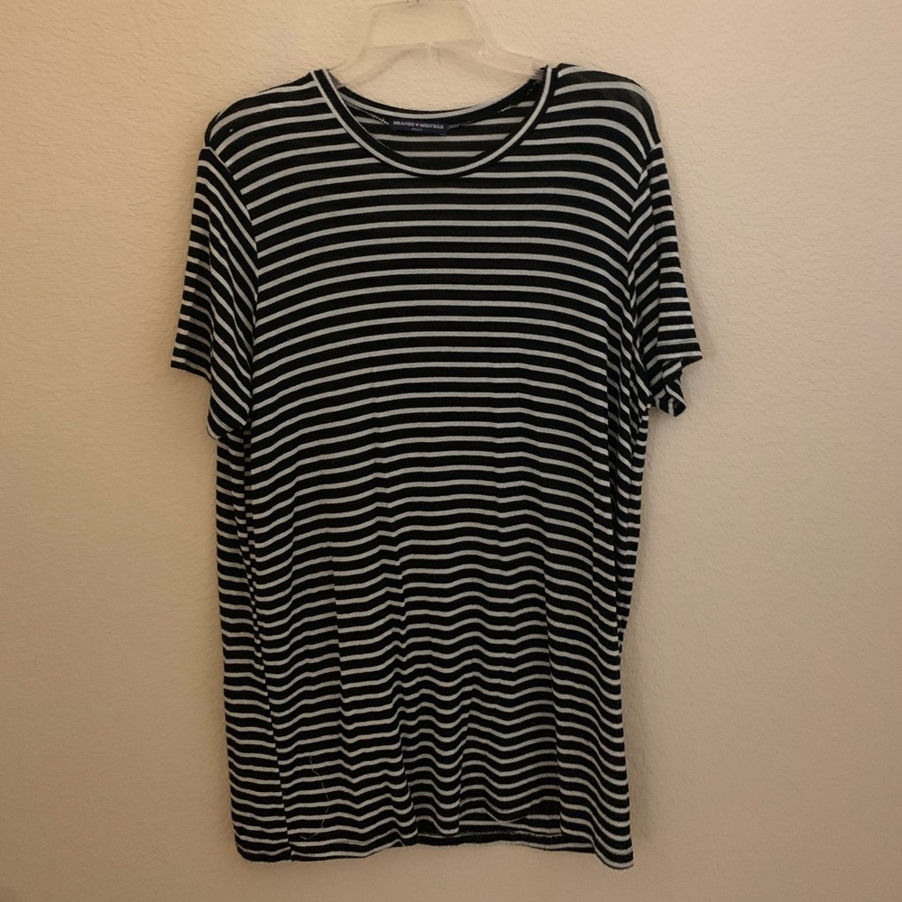 Brandy Melville striped dress/oversized tee